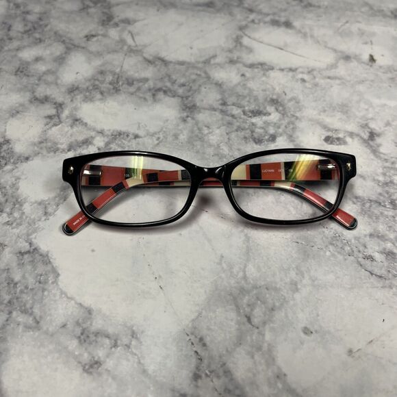 Kate Spade Lucyann 0X78 Eyeglasses Black Pink Rectangular Frames Only 49-16-135 - Picture 10 of 10